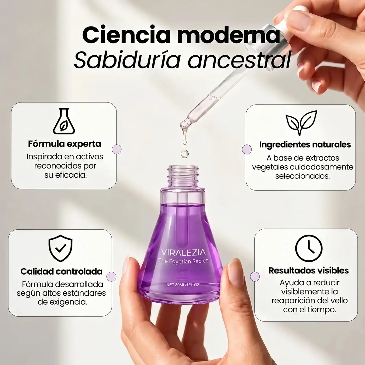 Viralezia Silk Elixir — Sérum Botánico Egipcio